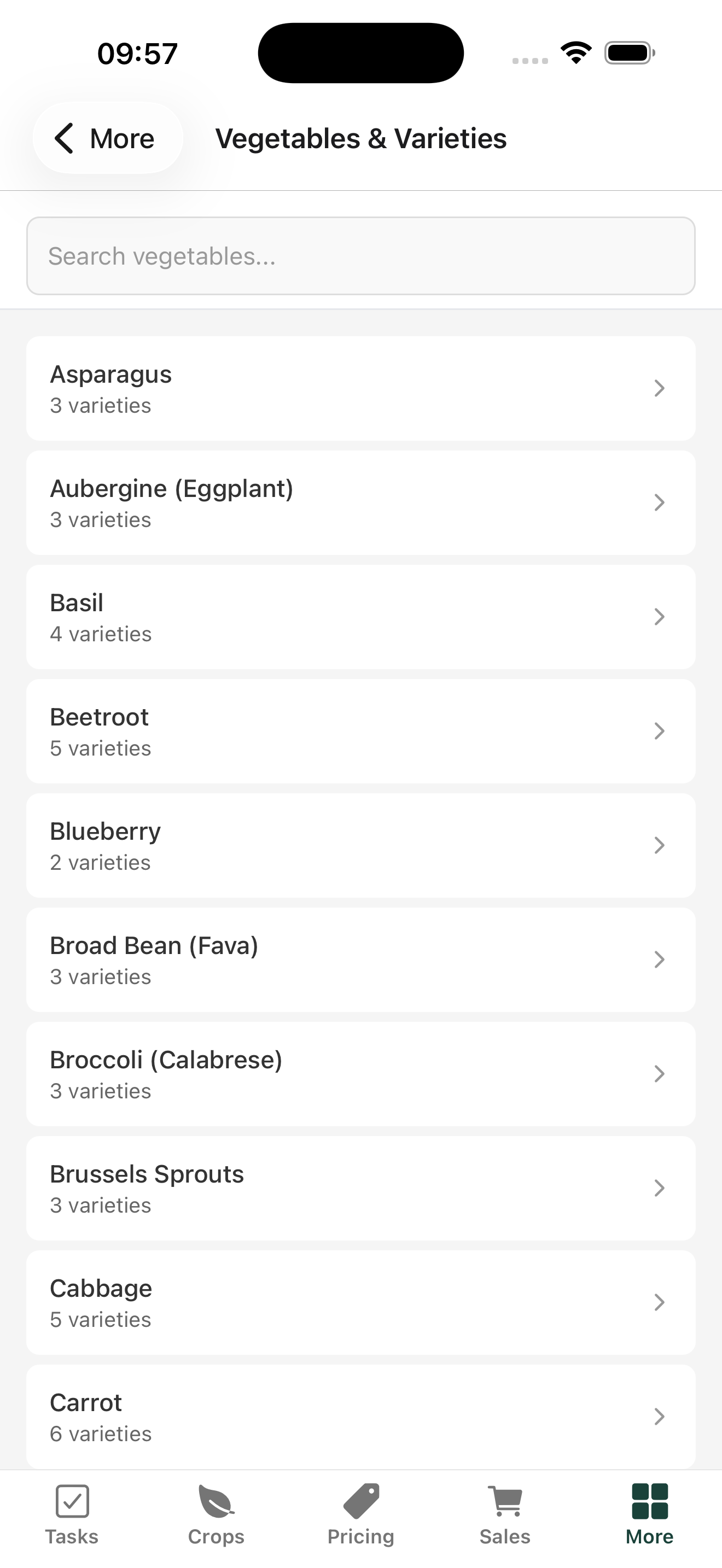 Crop varieties